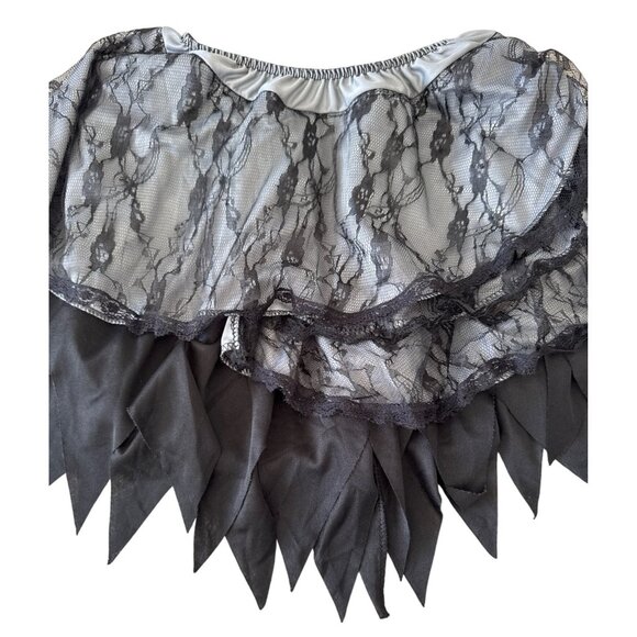 Black Lace & Fabric One Size Cape By Rubies - Picture 3 of 6